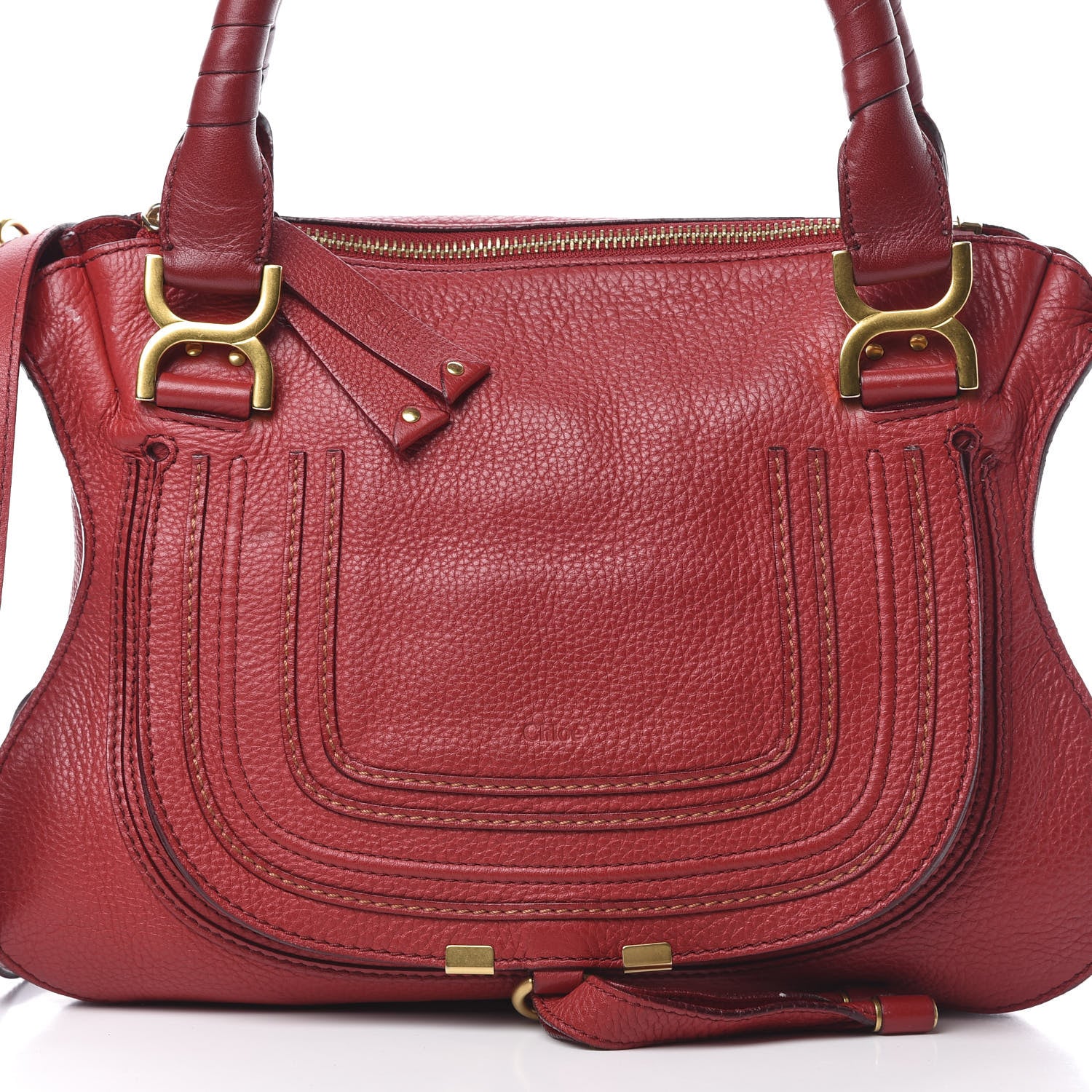 Chloe Calfskin Medium Marcie Satchel Acerola 8 of 16