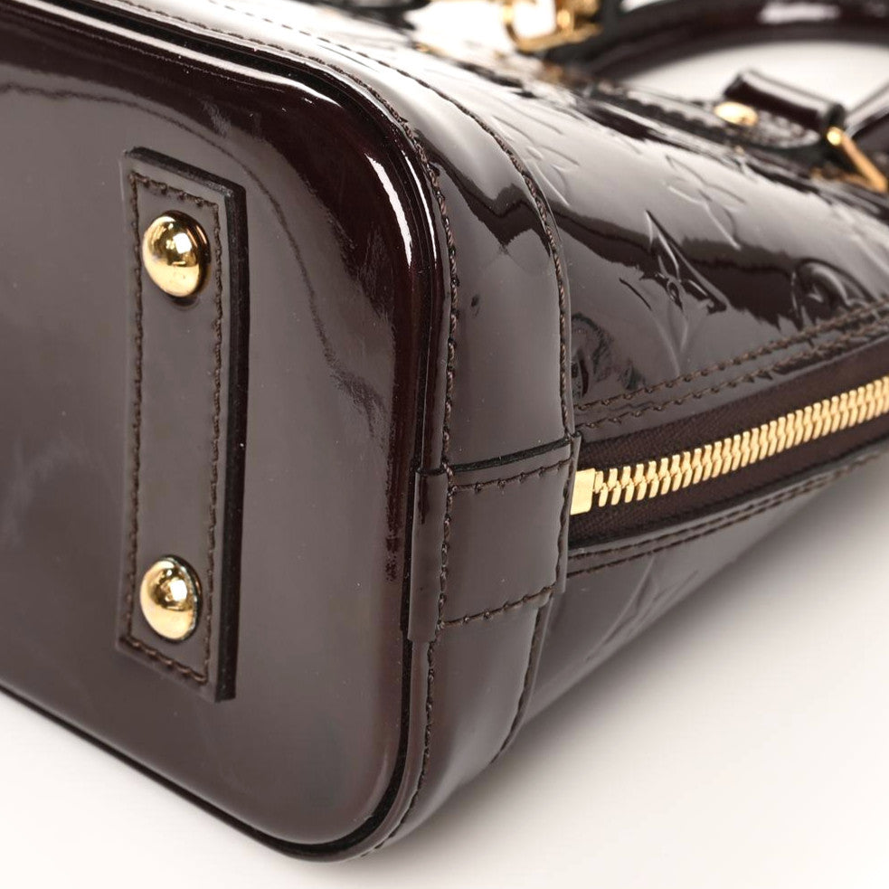 Louis Vuitton Vernis Alma BB Amarante 6 of 10