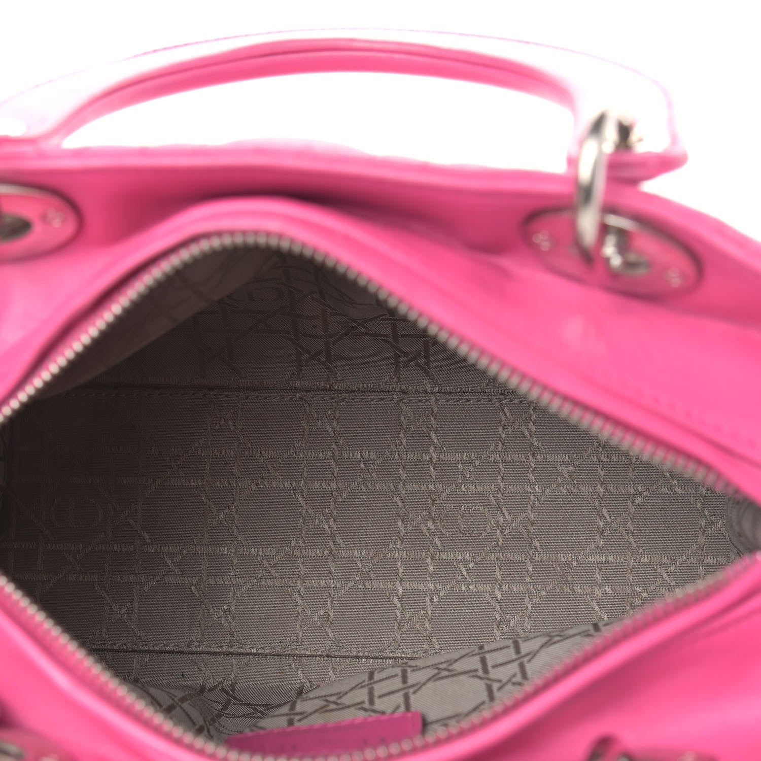 Christian Dior Lambskin Cannage Medium Lady Dior Pink 8 of 15