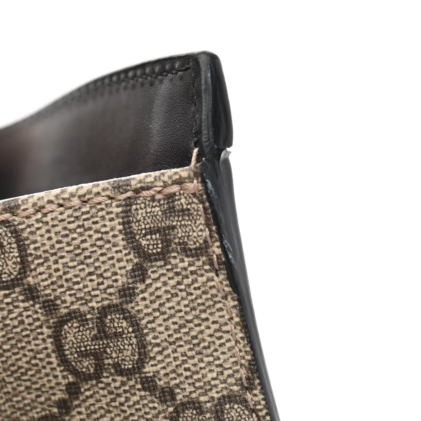 GG Supreme Monogram Medium Padlock Tote Black