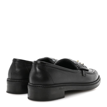 Chanel Lambskin Quilted CC Turnlock Loafers 41 Black 5 of 9