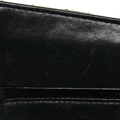Chanel Patent Quilted Medium Double Flap So Black 12 of 13