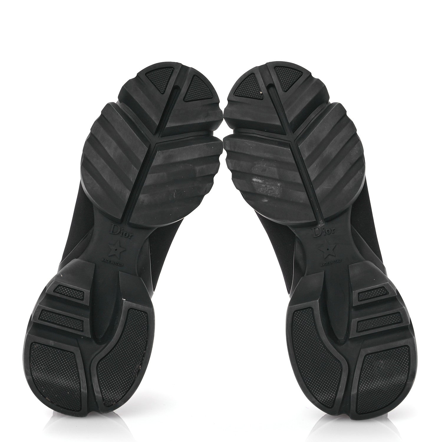 Christian Dior Neoprene Rubber Womens D-Connect Sneakers 37.5 Black 5 of 8