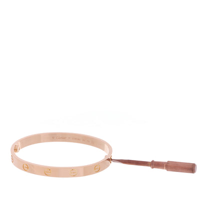 Cartier 18K Pink Gold LOVE Bracelet 17 4 of 5