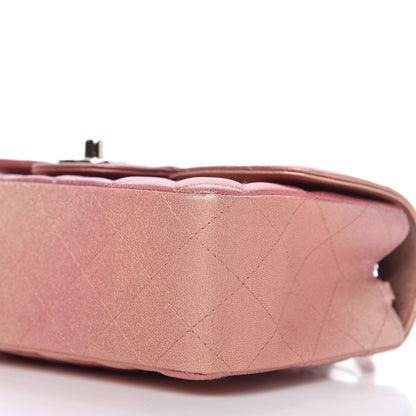 Chanel Metallic Lambskin Quilted Ombre Mini Rectangular Flap Pink 15 of 25
