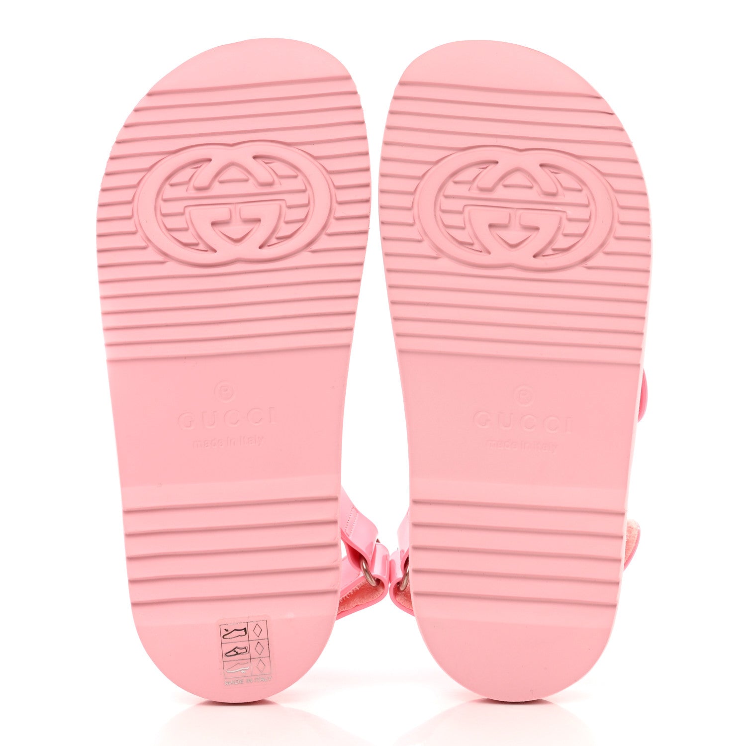 Gucci Rubber Mini Double G Womens Isla Dad Sandals 36 Wild Rose 5 of 8