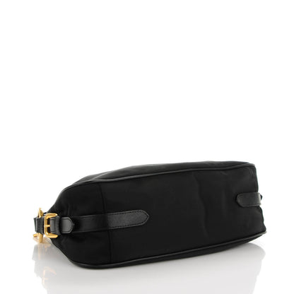 Prada Tessuto Nylon Jacquard Logo Shoulder Bag Nero Black 4 of 7