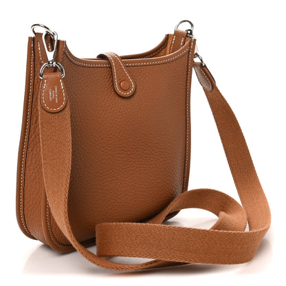 Hermes Taurillon Clemence Evelyne TPM Gold 3 of 10