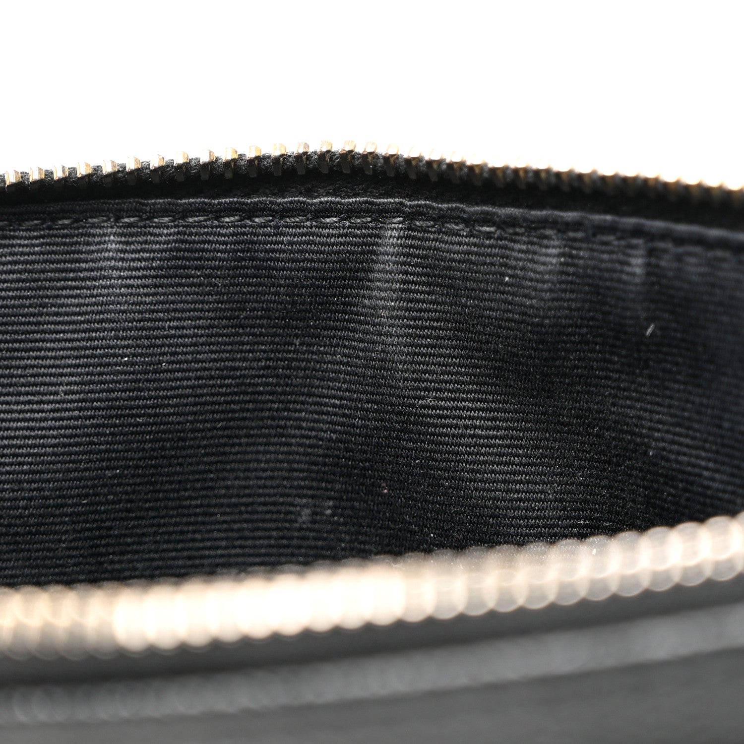 Saint Laurent Grain De Poudre Chevron Monogram Large Bill Pouch Black 8 of 13