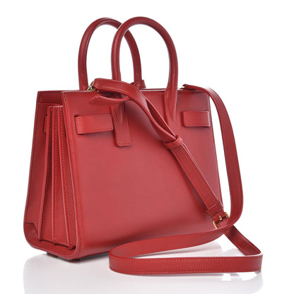 Saint Laurent Calfskin Nano Sac De Jour Lipstick Red 3 of 7