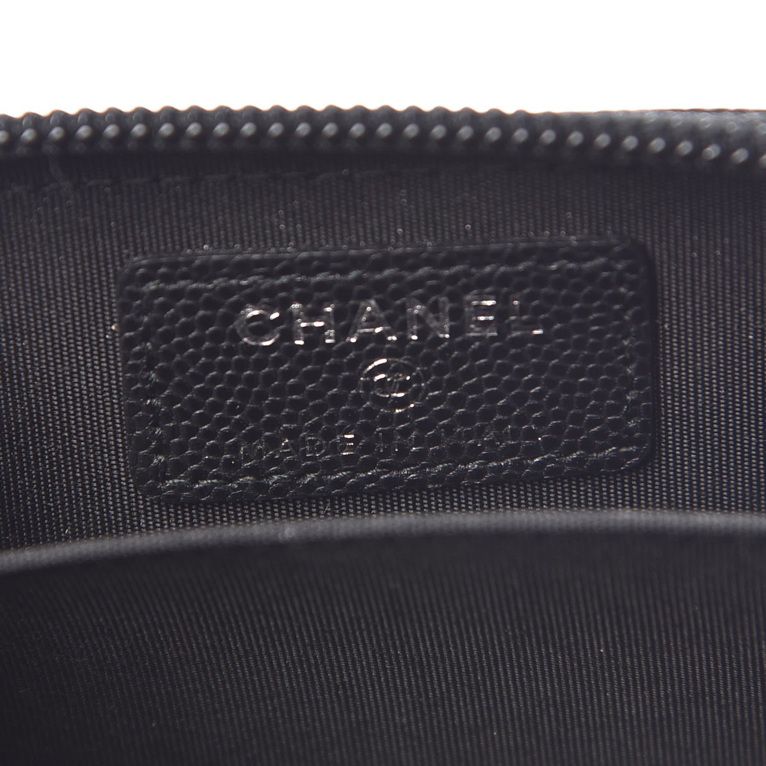 Chanel Caviar Quilted Boy Zip Around Coin Purse Wallet Black 6 of 8