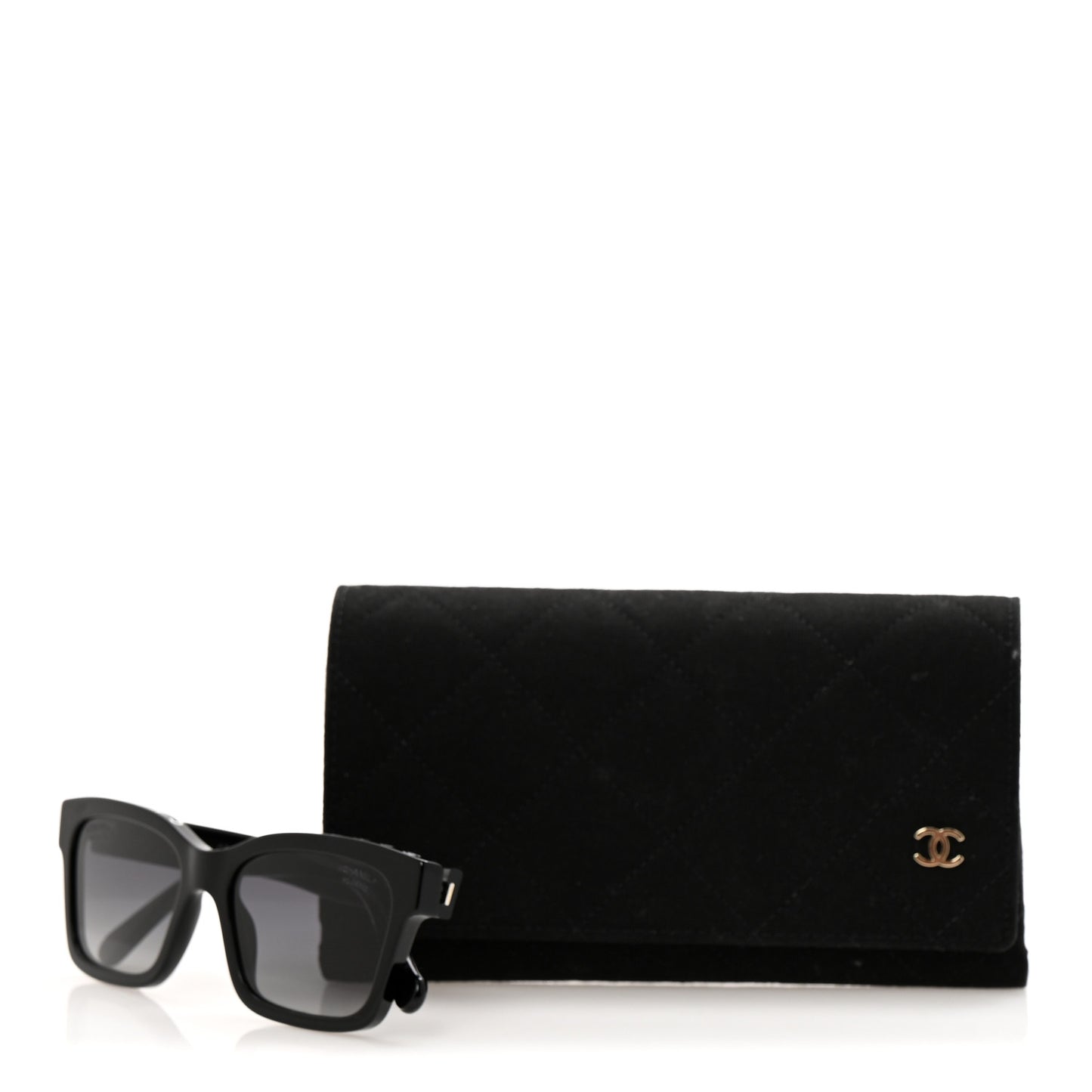 Acetate Polarized Square Sunglasses 5417 Black