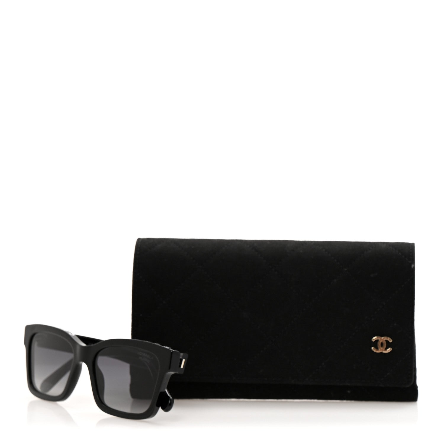 Chanel Acetate Polarized Square Sunglasses 5417 Black 8 of 8