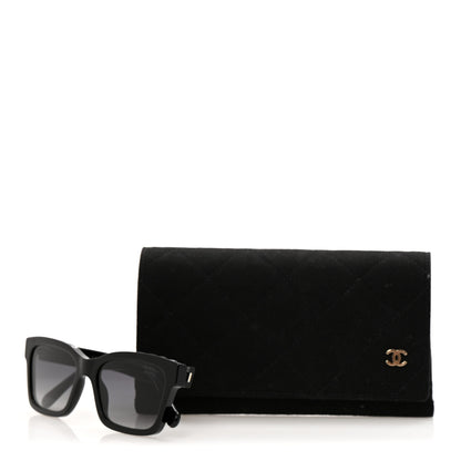 Chanel Acetate Polarized Square Sunglasses 5417 Black 8 of 8