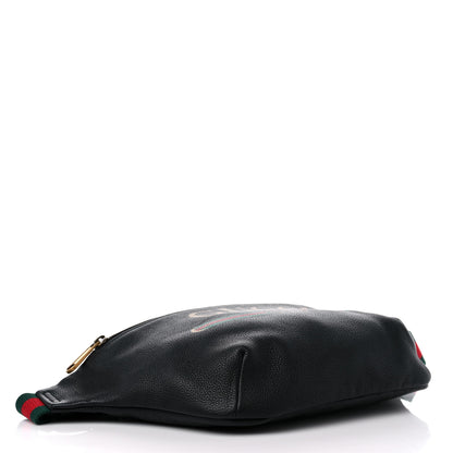 Gucci Grained Calfskin Logo Belt Bag Black 4 of 9