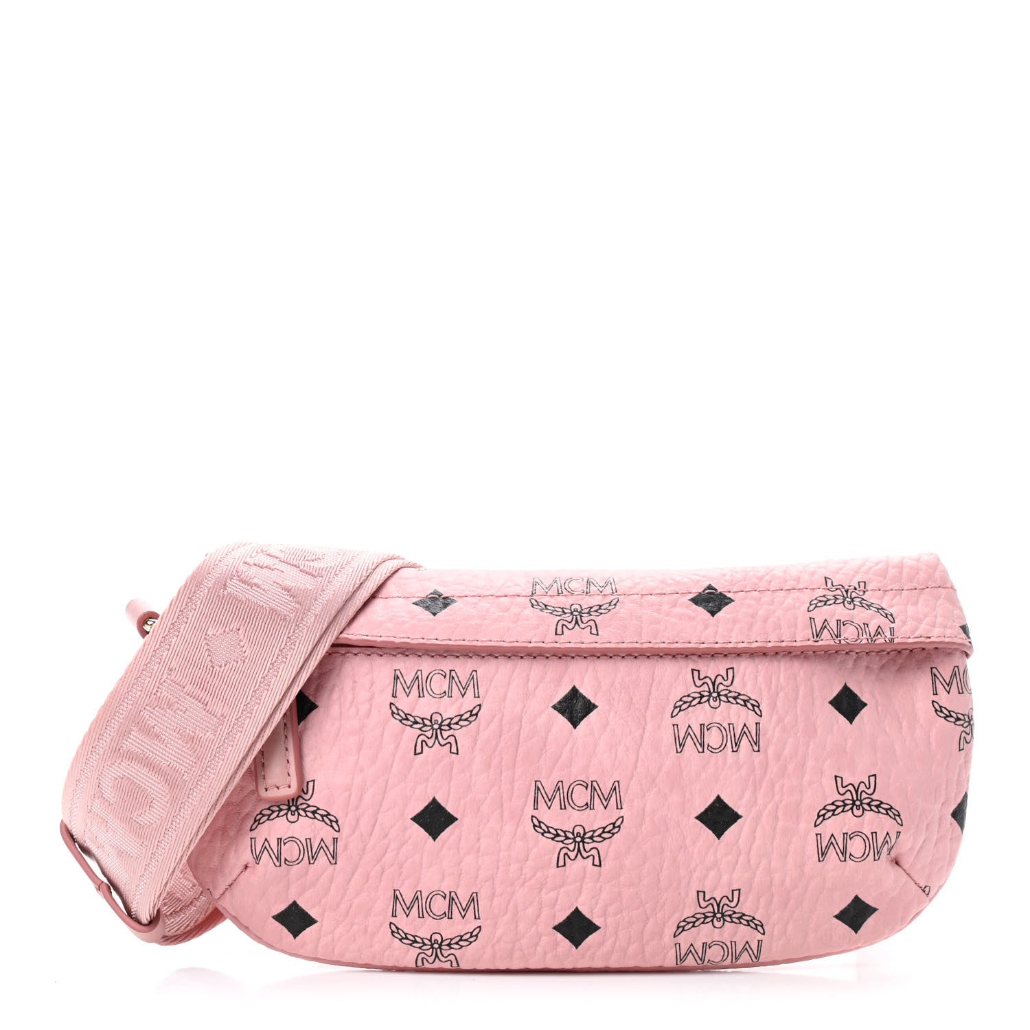 MCM Visetos Small Crossbody Belt Bag Powder Pink 1 of 10