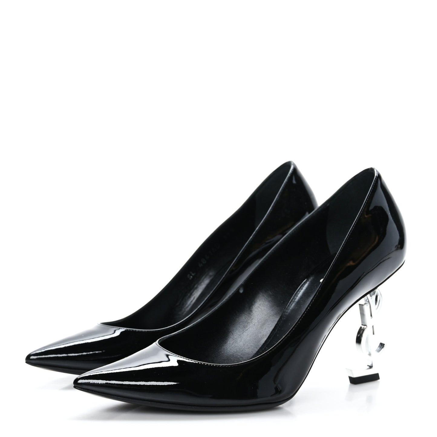 Patent Calfskin Opyum 85 Pumps 37.5 Black