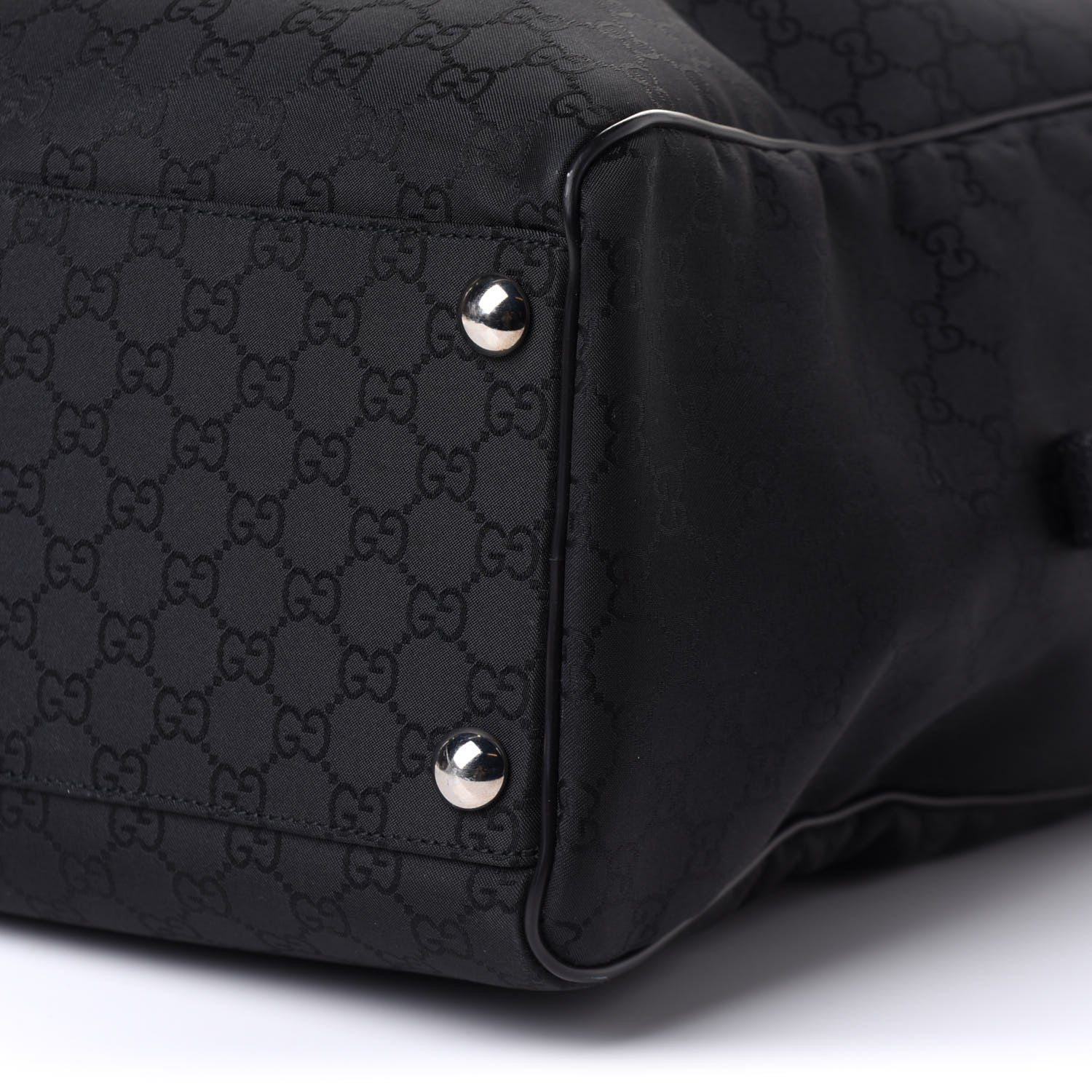 Gucci Nylon Monogram Large Duffle Bag Black 11 of 11