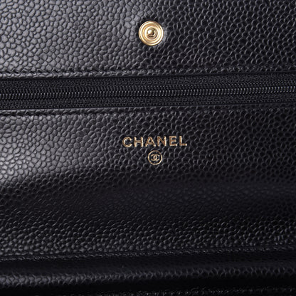 Chanel Caviar Quilted Wallet On Chain WOC Black 5 of 10