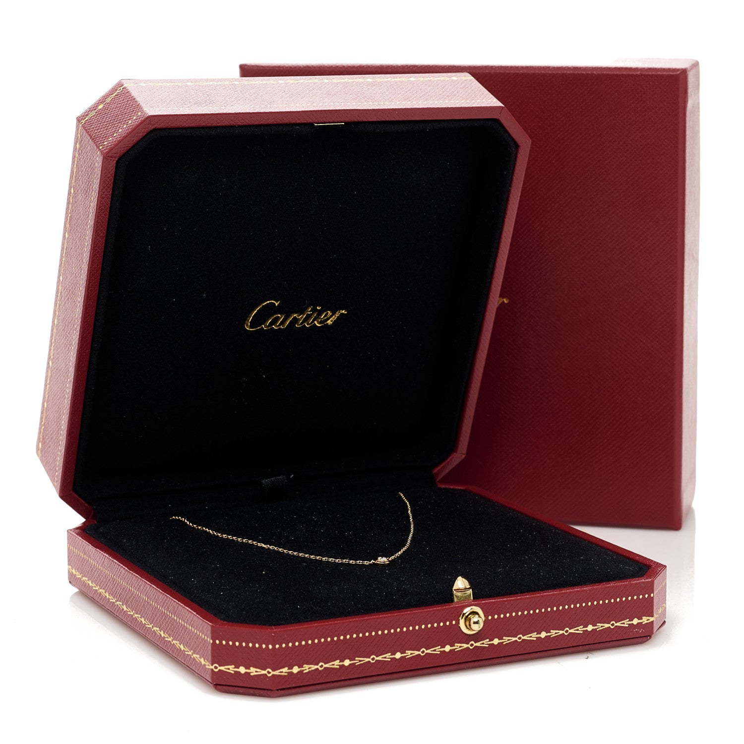 Cartier 18K Yellow Gold Diamond XS D'Amour Pendant Necklace 6 of 6