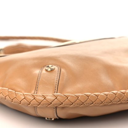 Gucci Calfskin Medium Britt Tassel Shoulder Bag Beige 8 of 9
