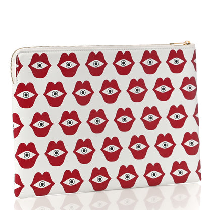 Celine X ANNELI SANAYE HENRIKSSON Smooth Calfskin Telepathic Pouch Red White 3 of 9
