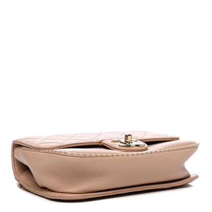 Chanel Caviar Quilted Small Studded Flap Beige 3 of 7