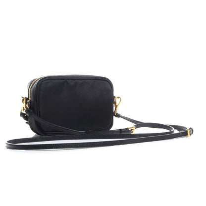 Prada Tessuto Nylon Convertible Crossbody Wristlet Nero Black 3 of 9