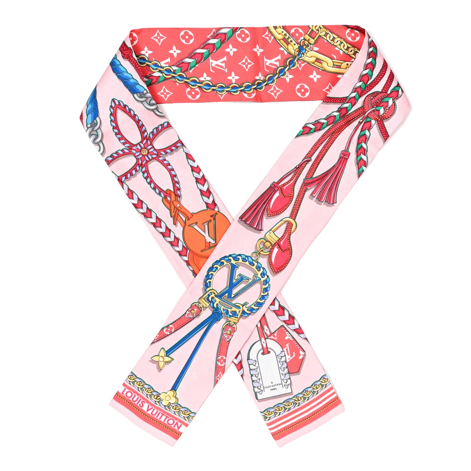 Louis Vuitton Silk Mix And Straps Bandeau Rose 1 of 3