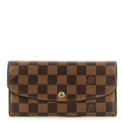 Louis Vuitton Damier Ebene Emilie Wallet 1 of 8