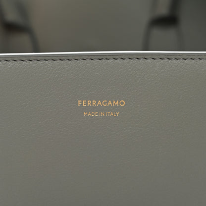 Salvatore Ferragamo Calfskin Small Hug Bag Ash Grey 5 of 9