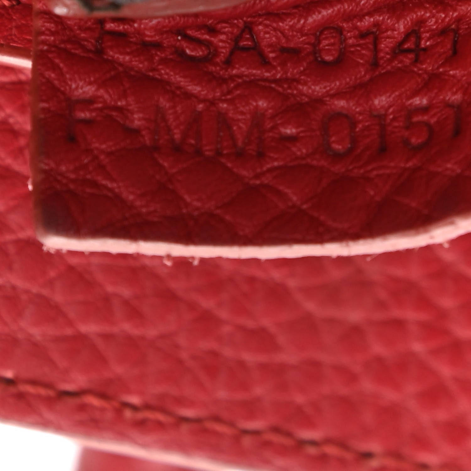 Celine Drummed Calfskin Mini Luggage Coquelicot 6 of 11