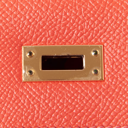 Hermes Epsom Kelly Sellier 25 Rouge Pivoine 21 of 33