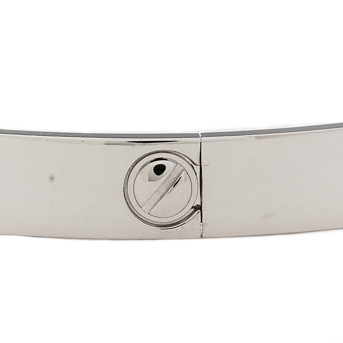 Cartier 18K White Gold LOVE Bracelet 17 5 of 8