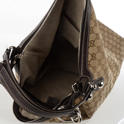 Gucci Monogram Icon Bit Large Hobo Dark Brown 5 of 7