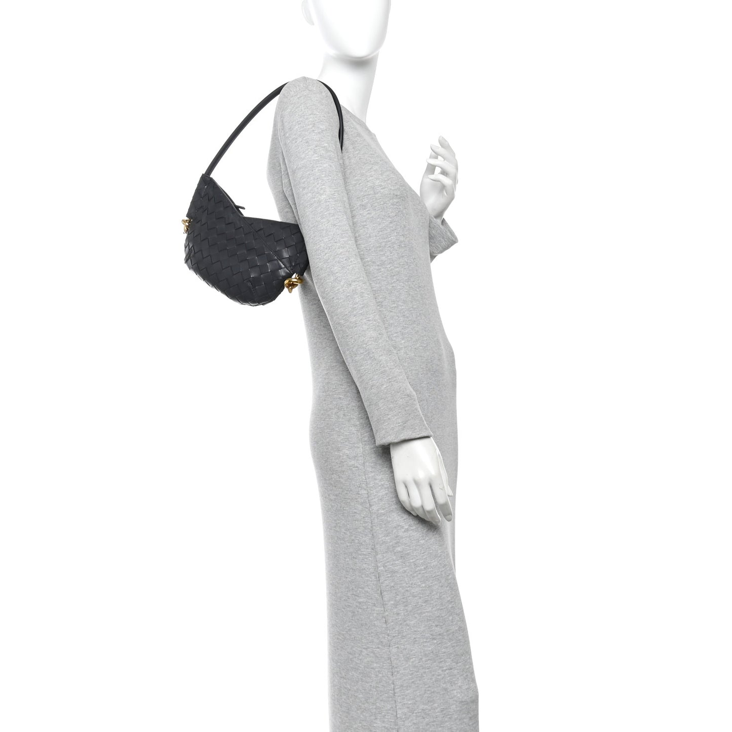 Nappa Intrecciato Mini Solstice Shoulder Bag Space