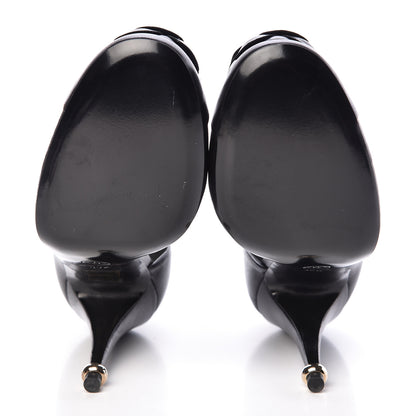 Chanel Lambskin Camellia Pumps 39.5 Black 8 of 9