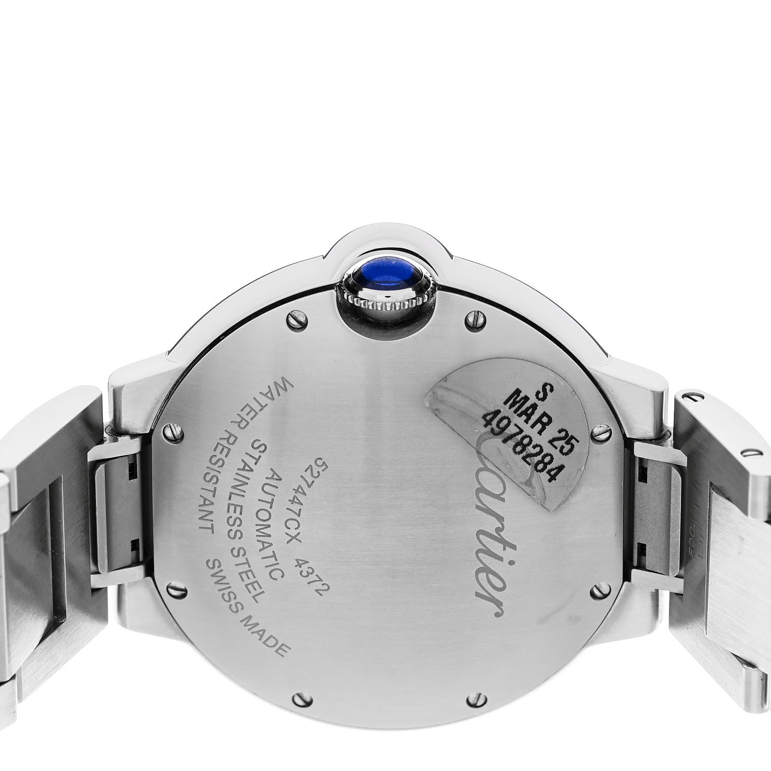 Cartier Stainless Steel 36mm Ballon Bleu De Cartier Automatic Watch 4 of 5
