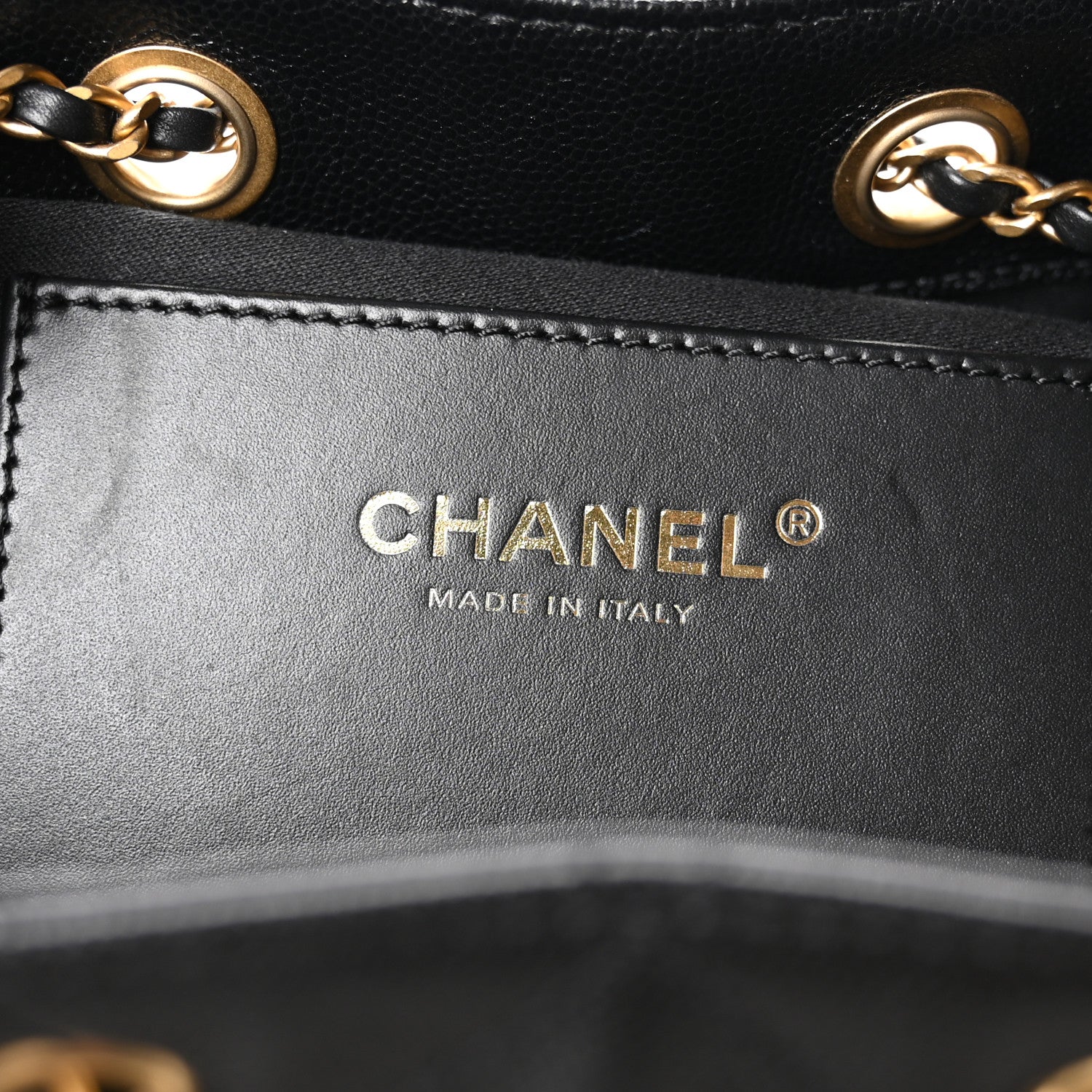 Chanel Caviar Quilted Medium Chanel 25 Handbag Black 7 of 12
