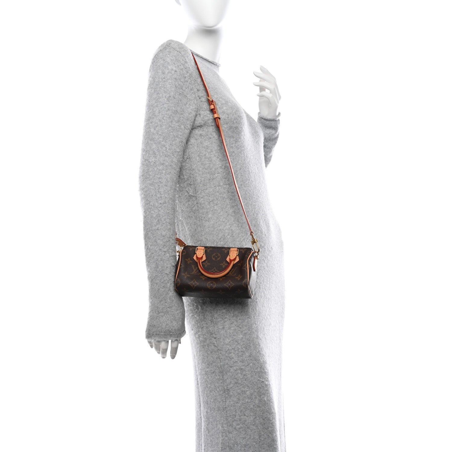 Louis Vuitton LOUIS VUITTON Monogram Nano Speedy Bandouliere 3 of 15