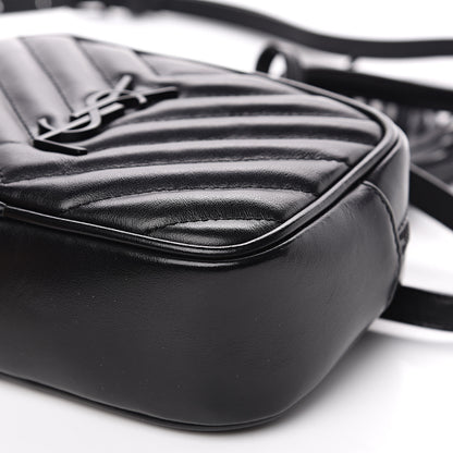 Saint Laurent Calfskin Matelasse Monogram Lou Belt Bag Black 8 of 8