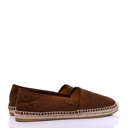 Gucci Suede Microguccissima Espadrilles 37.5 Nut Brown 4 of 16
