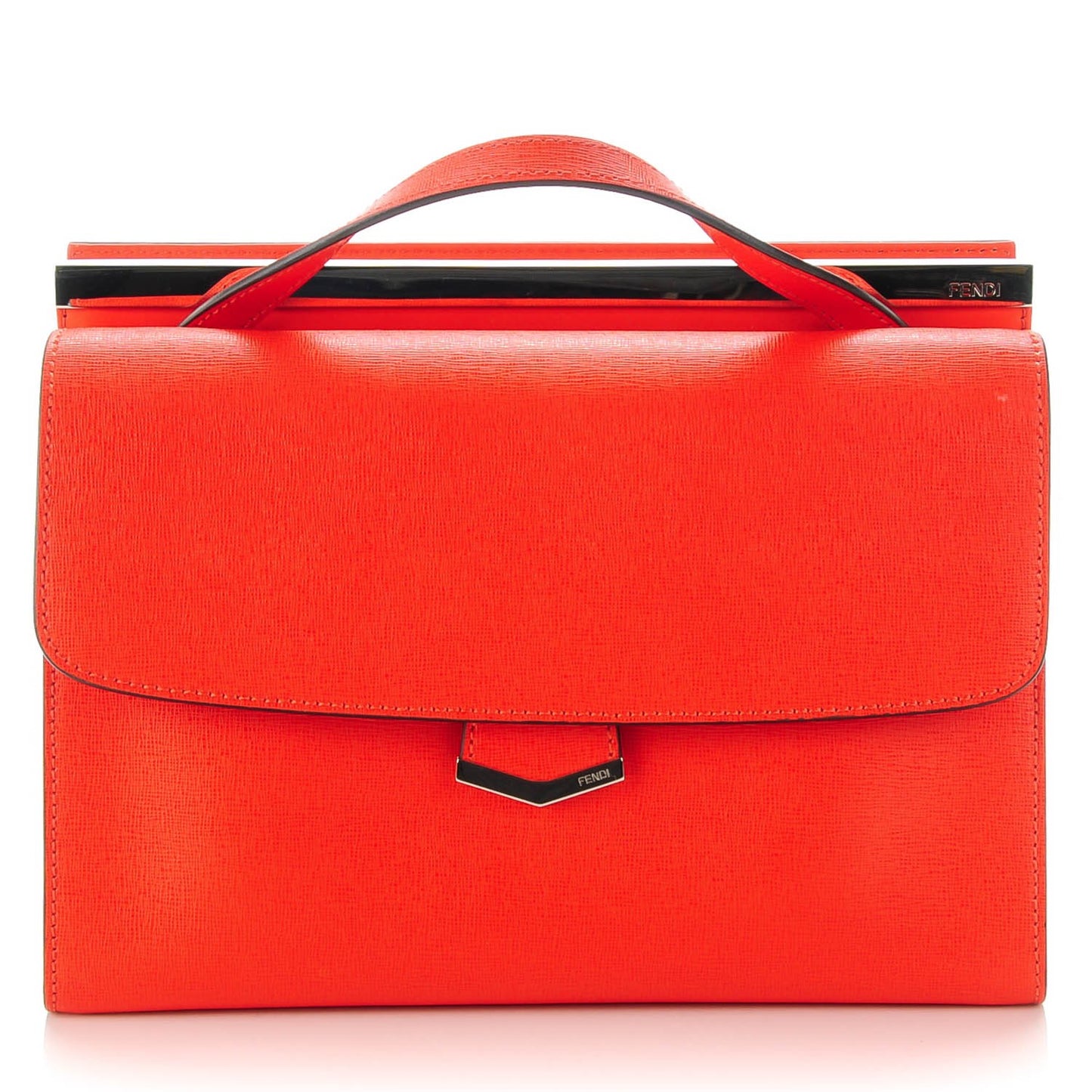Vitello Elite Flamingo Demi Jour Shoulder Bag Papavero