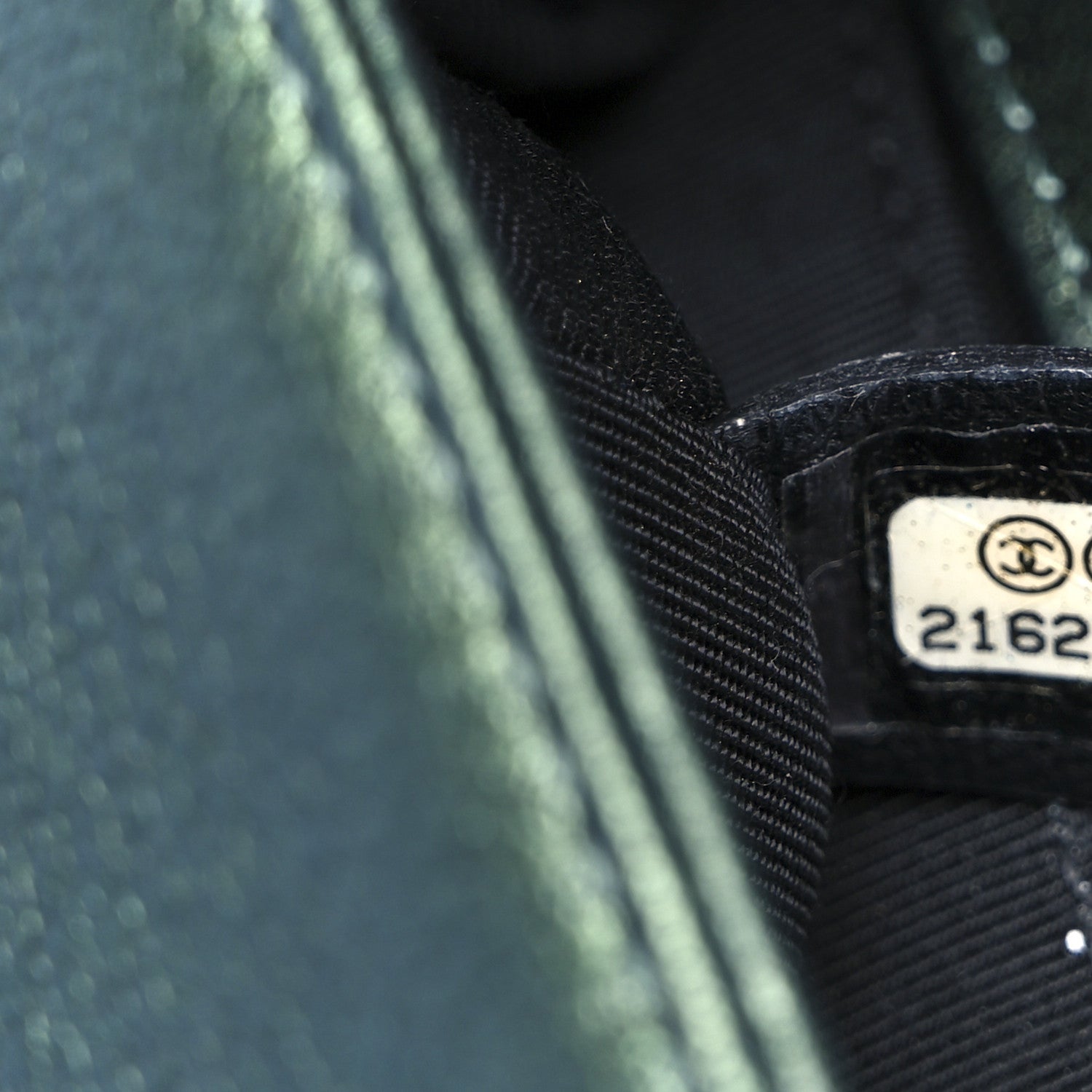 Chanel Iridescent Goatskin Quilted Medium Boy Flap Green 7 of 11