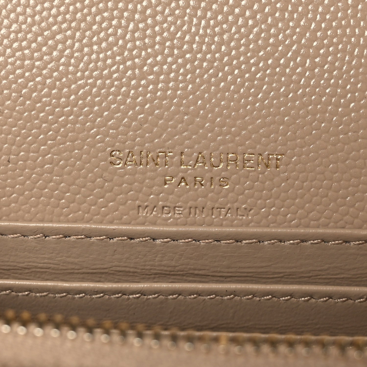 Saint Laurent Grain De Poudre Monogram Kate Belt Bag Dark Beige 5 of 7