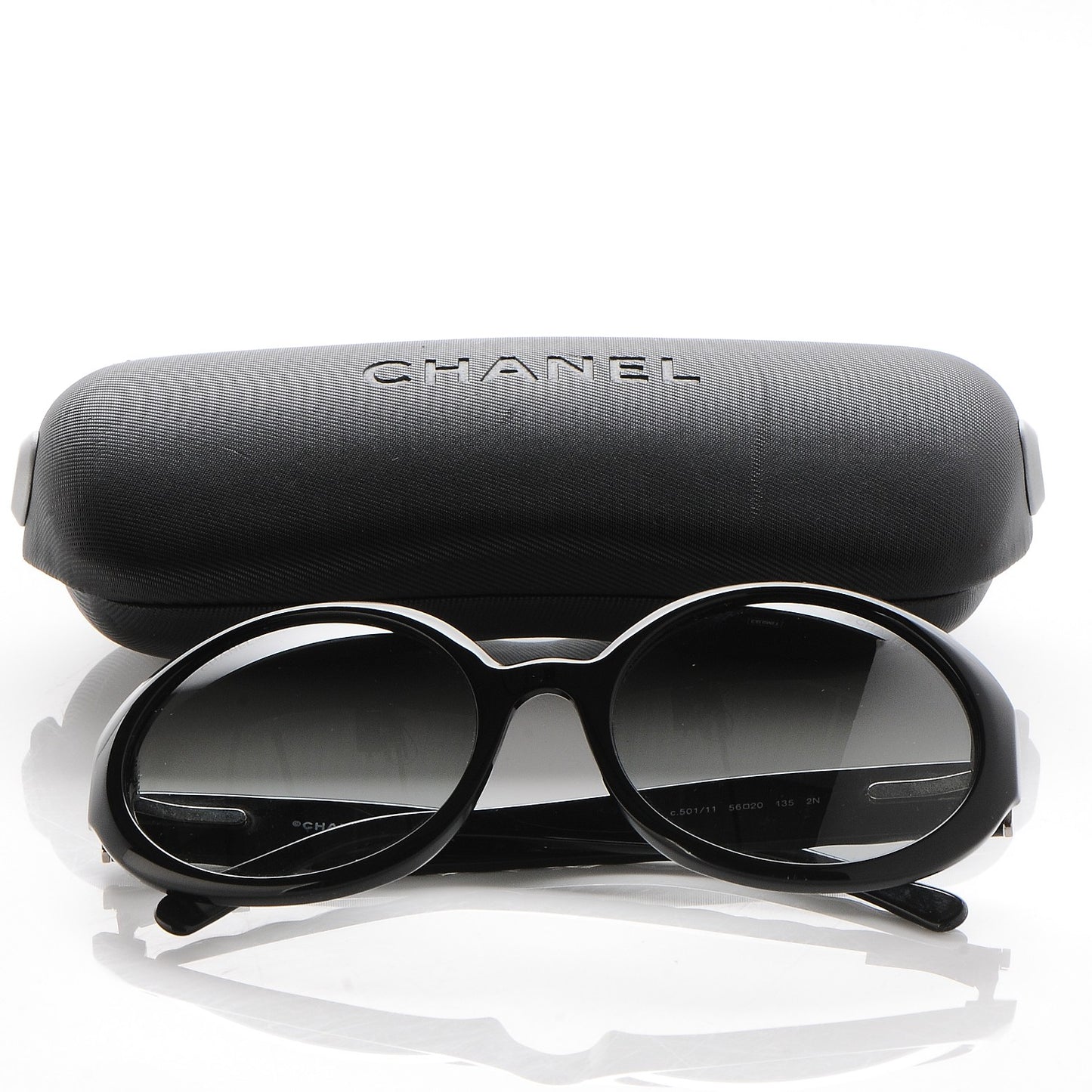 Quilted CC Mod Sunglasses 5120 Black