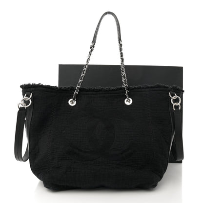 Chanel Canvas Small Double Face Tote Black 13 of 13