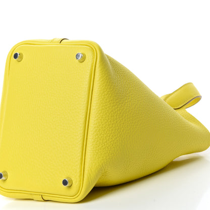 Hermes Taurillon Clemence Picotin Lock 18 PM Lime 7 of 11