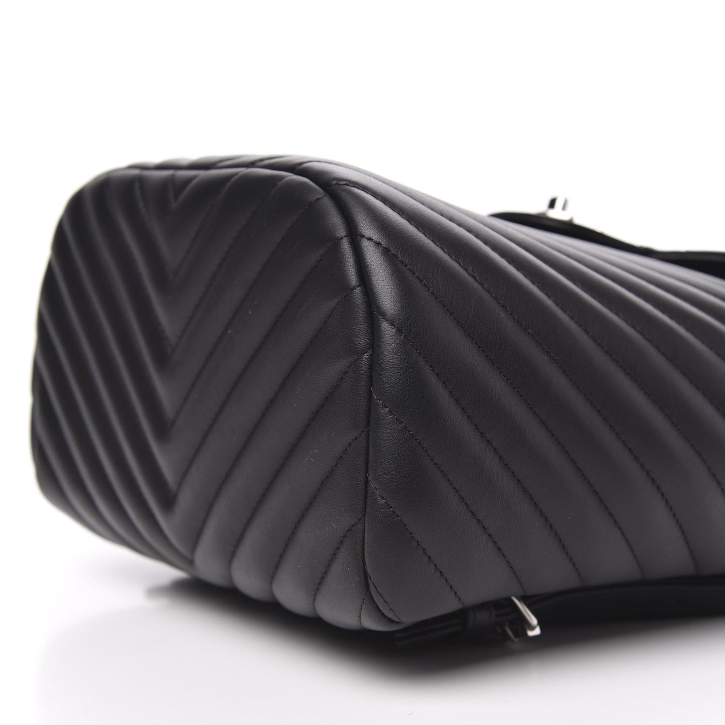 Calfskin Chevron Quilted Small Urban Spirit Backpack Black