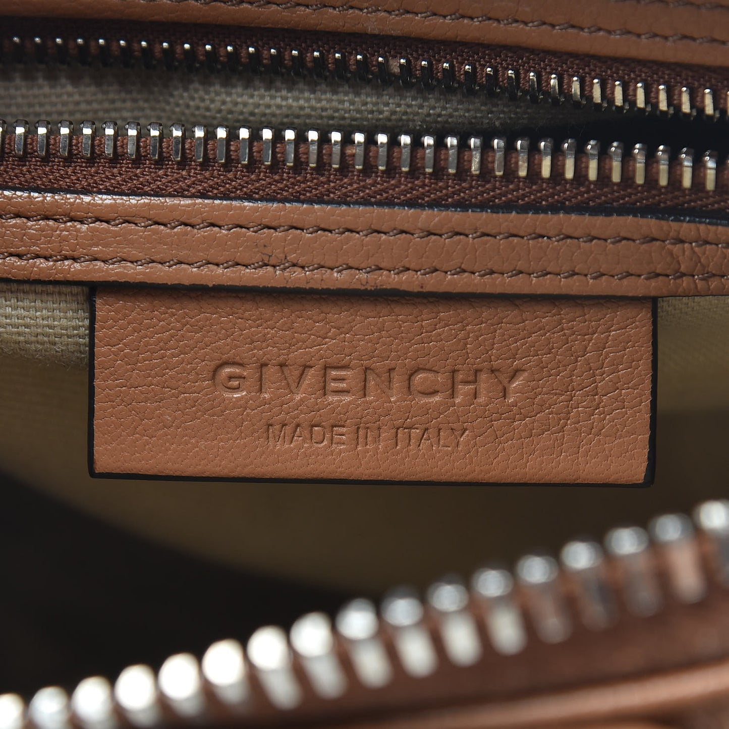 Sugar Goatskin Mini Antigona Caramel